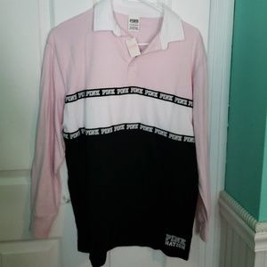 Pink long sleeved shirt